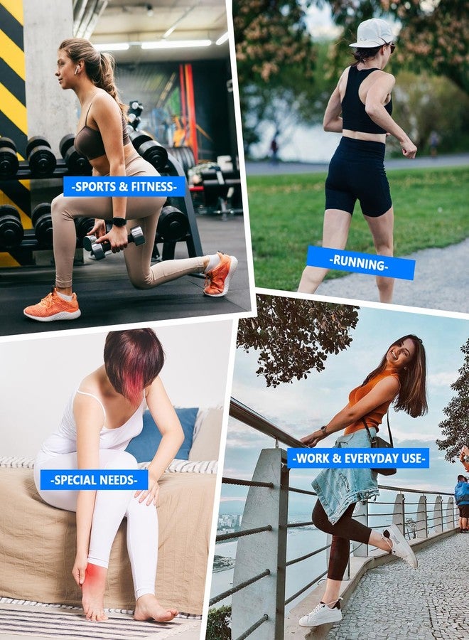 Aoliks Compression Running Socks for Women Men,Ankle Athletic Plantar Fasciitis Socks 6 Pairs - Image 5